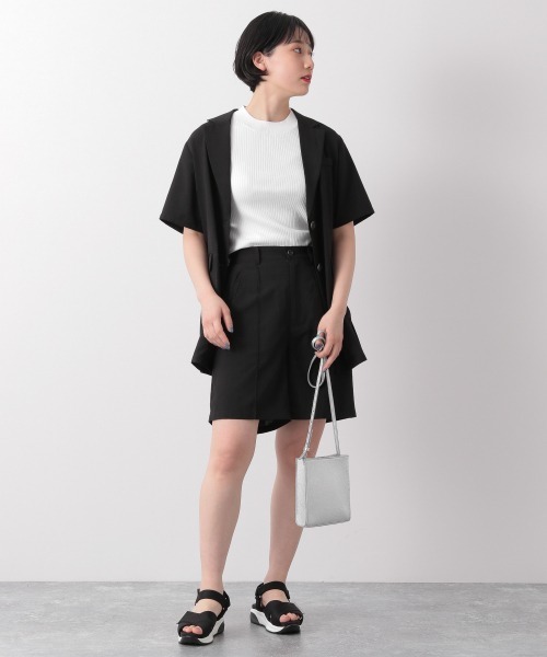 PAGEBOY（ページボーイ）の「セットアップ ショートトラウザー（その他パンツ・レディース・ブラック/ベージュ/グリーン・FREE）」の4枚目の写真