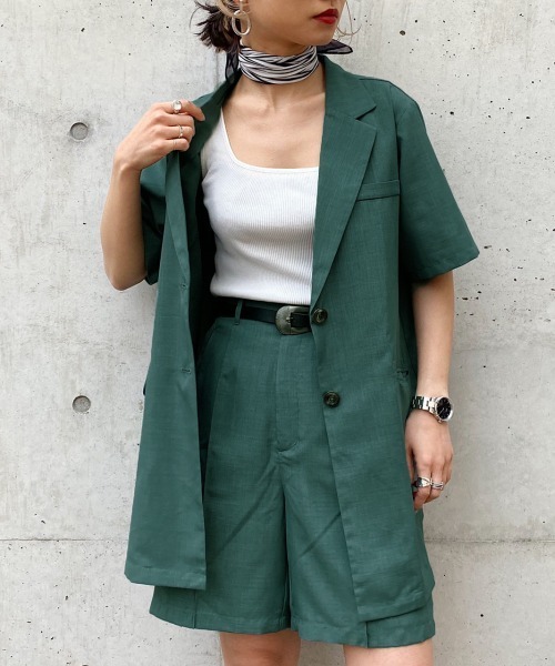 PAGEBOY（ページボーイ）の「セットアップ ショートトラウザー（その他パンツ・レディース・ブラック/ベージュ/グリーン・FREE）」の17枚目の写真