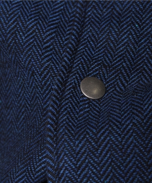 WEGO（ウィゴー）の「WEGO/ツイードスタジャン（スタジャン・メンズ・ダークグレー/ネイビー・MEDIUM/LARGE）」の10枚目の写真