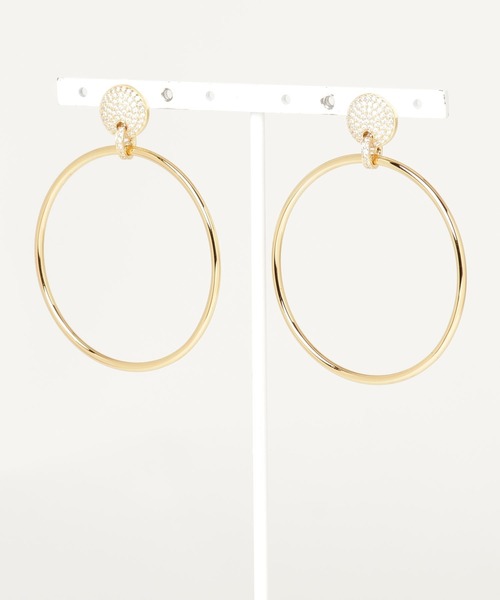 MICHAEL KORS(マイケルコース)の「MERCER LINK PIERCE MKC1175AN710(ピアス(両耳用)・レディース・ゴールド・FREE)」の4枚目の写真