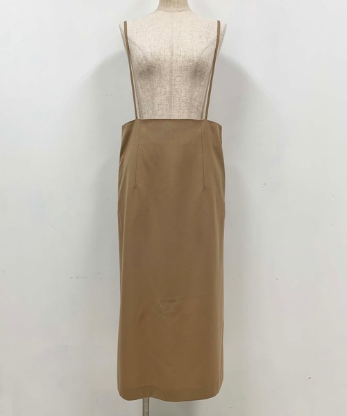 PICCIN（ピッチン）の「セミタイトジャンパースカート（ワンピース・レディース・ベージュ/ブラック・M）」の13枚目の写真