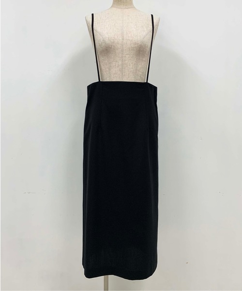 PICCIN（ピッチン）の「セミタイトジャンパースカート（ワンピース・レディース・ベージュ/ブラック・M）」の12枚目の写真