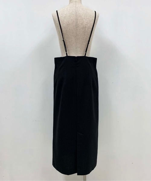 PICCIN（ピッチン）の「セミタイトジャンパースカート（ワンピース・レディース・ベージュ/ブラック・M）」の10枚目の写真