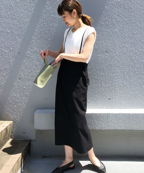 PICCIN（ピッチン）の「セミタイトジャンパースカート（ワンピース・レディース・ベージュ/ブラック・M）」の21枚目の写真