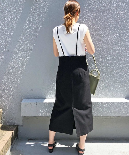 PICCIN（ピッチン）の「セミタイトジャンパースカート（ワンピース・レディース・ベージュ/ブラック・M）」の22枚目の写真