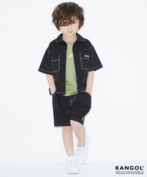 KANGOL（カンゴール）の「【KANGOL×RADCHAP】半袖ワークシャツ（シャツ/ブラウス・キッズ・オレンジ/ブラック・130cm/150cm/120cm/140cm/100cm/110cm/90cm）」の12枚目の写真