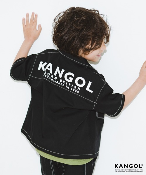 KANGOL（カンゴール）の「【KANGOL×RADCHAP】半袖ワークシャツ（シャツ/ブラウス・キッズ・オレンジ/ブラック・130cm/150cm/120cm/140cm/100cm/110cm/90cm）」の7枚目の写真