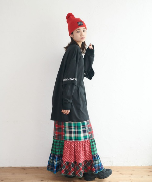 MILKFED.(ミルクフェド)の「LAYERED SLEEVE LOGO TOP(Tシャツ/カットソー・レディース・ホワイト/ブラック/ライトグリーン・ONE SIZE)」の12枚目の写真