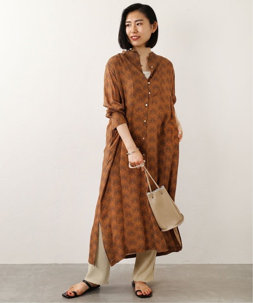 JOURNAL STANDARD relume(ジャーナルスタンダード レリューム)の「IPEKERペイズリースタンドカラーワンピース◆(ワンピース・レディース・キャメル・FREE)」の19枚目の写真
