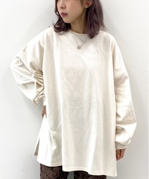 apres jour mignon | スリット入りBIGロンT【ZOZOTOWN限定アイテム】(Tシャツ/カットソー)