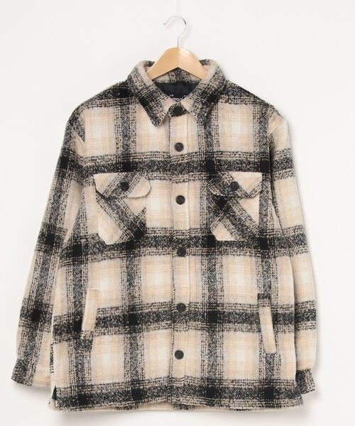 『CavariA/キャバリア』チェック柄起毛長袖シャツジャケット（シャツ/ブラウス）｜CavariA（キャバリア）