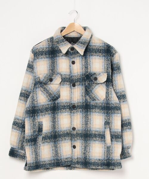 『CavariA/キャバリア』チェック柄起毛長袖シャツジャケット（シャツ/ブラウス）｜CavariA（キャバリア）