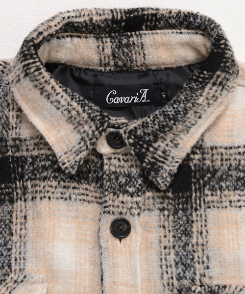 『CavariA/キャバリア』チェック柄起毛長袖シャツジャケット（シャツ/ブラウス）｜CavariA（キャバリア）
