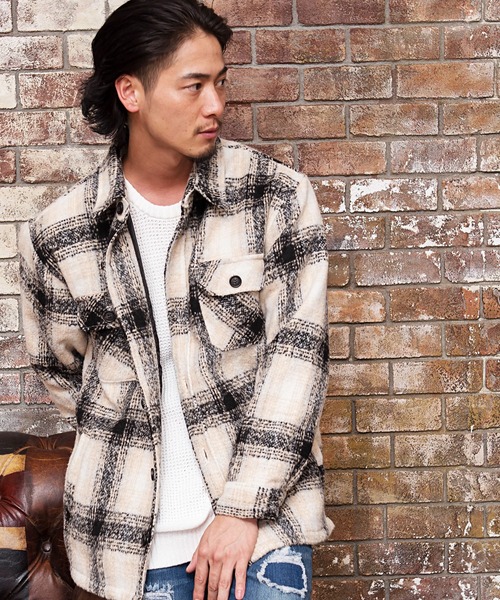 『CavariA/キャバリア』チェック柄起毛長袖シャツジャケット（シャツ/ブラウス）｜CavariA（キャバリア）