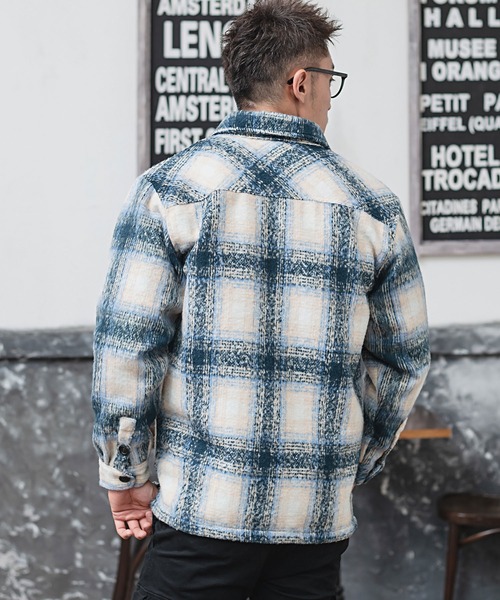 『CavariA/キャバリア』チェック柄起毛長袖シャツジャケット（シャツ/ブラウス）｜CavariA（キャバリア）