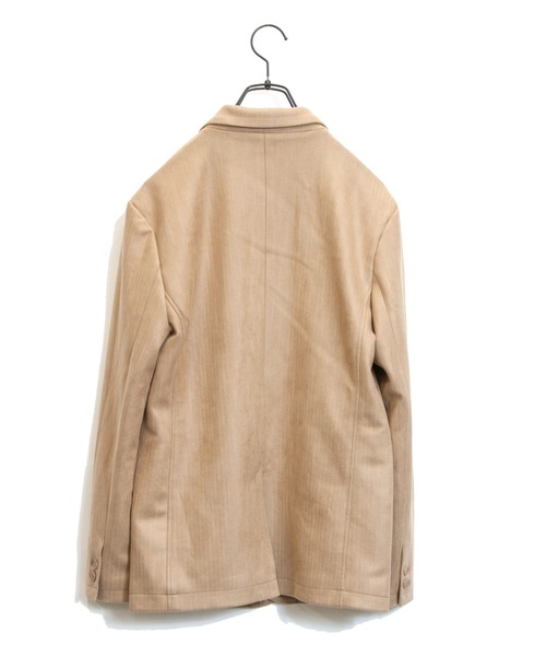 Luv maison(ラブメゾン)の「LV フェイクスウェードテーラードジャケット(セットアップ・メンズ・ブラウン/ブラック/ベージュ・L/M/XL)」の4枚目の写真