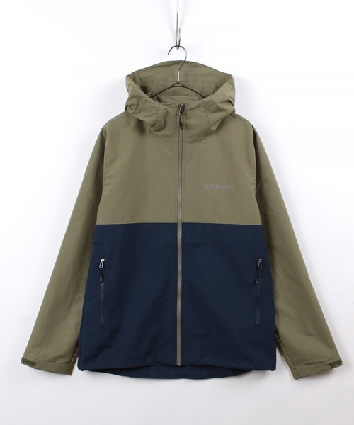Columbia（コロンビア）の「【Columbia/コロンビア】Vizzavona Pass   ナイロンフーデット ライトブルゾン/ジャケット（ナイロンジャケット・メンズ・グリーン/ブラック/ネイビー/パープル・L/XL/M）」の6枚目の写真