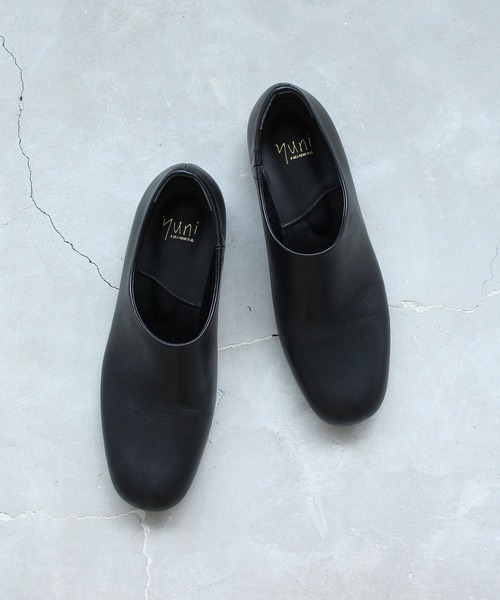 スリッポンシューズ スリッポン スリッポン のファッション レザー シューズ Yuni ユニ
