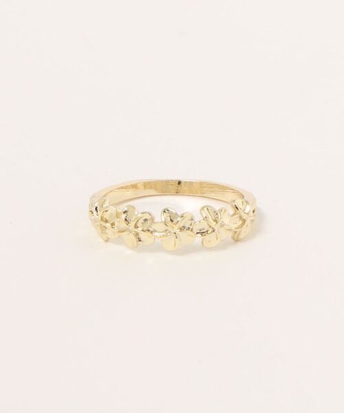 Kahiko（カヒコ）の「【Kahiko】プルメリアピンキーリング（リング・レディース・シルバー/ゴールド・FREE）」の2枚目の写真