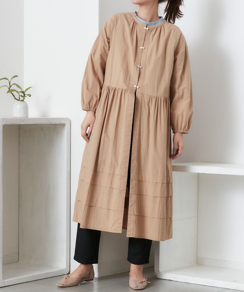 POU DOU DOU（プードゥドゥ）の「デザインタック羽織りワンピース（ワンピース・レディース・ブラック/ベージュ/オフホワイト・3）」の13枚目の写真