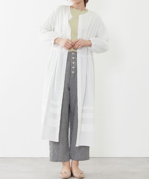 POU DOU DOU（プードゥドゥ）の「デザインタック羽織りワンピース（ワンピース・レディース・ブラック/ベージュ/オフホワイト・3）」の17枚目の写真