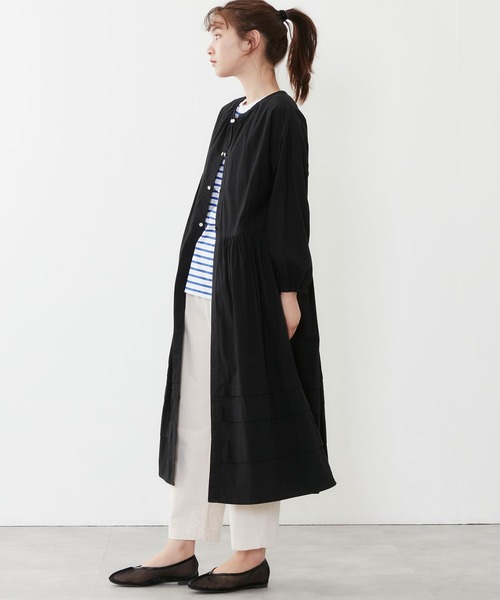POU DOU DOU（プードゥドゥ）の「デザインタック羽織りワンピース（ワンピース・レディース・ブラック/ベージュ/オフホワイト・3）」の21枚目の写真