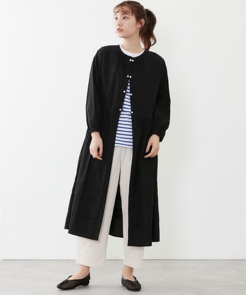 POU DOU DOU（プードゥドゥ）の「デザインタック羽織りワンピース（ワンピース・レディース・ブラック/ベージュ/オフホワイト・3）」の22枚目の写真