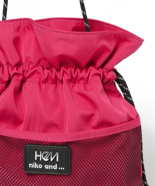 HeM（ヘム）の「【HeM(ヘム)】コラボ巾着ショルダーバッグ（ショルダーバッグ・レディース・ブラック/ベージュ/ピンク/イエロー/マルチ・FREE）」の22枚目の写真