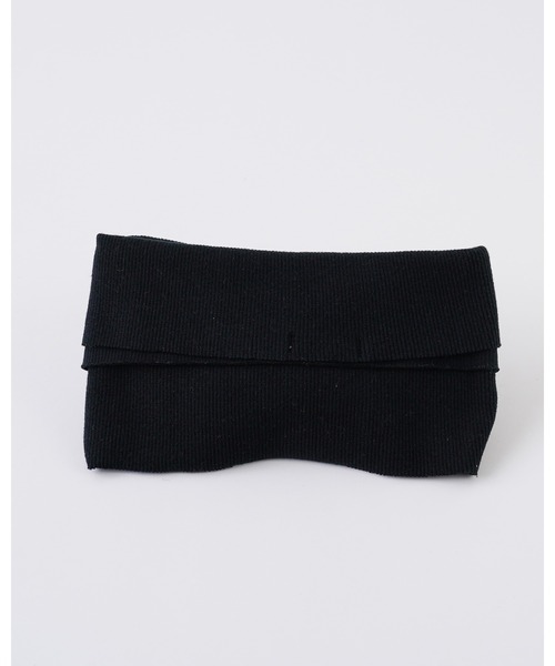Maison kinema hair band ヘアバンド　コットン　ブラック Maison kinema hair band ヘアバンド コットン ブラック Cotton