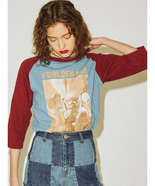 jouetie(ジュエティ)の「ローズラグランロンT(Tシャツ/カットソー・レディース・ブルー/ベージュ/オフホワイト・MEDIUM)」の5枚目の写真