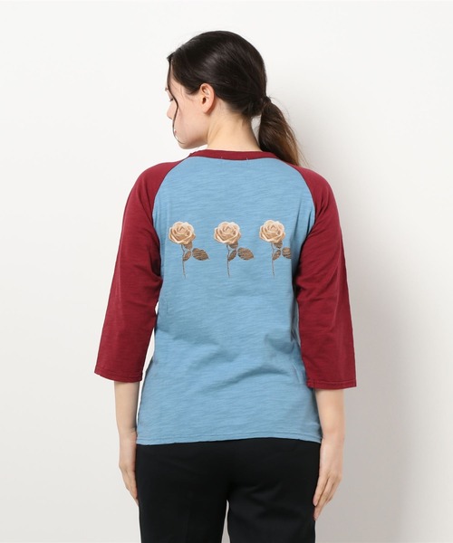 jouetie(ジュエティ)の「ローズラグランロンT(Tシャツ/カットソー・レディース・ブルー/ベージュ/オフホワイト・MEDIUM)」の17枚目の写真