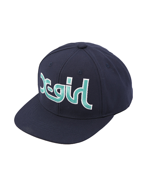 X-girl（エックスガール）の「【mini6月号掲載】MILLS LOGO CAP（キャップ・レディース・ホワイト/ブラック/レッド/ブルー/ネイビー・ONE SIZE）」の4枚目の写真