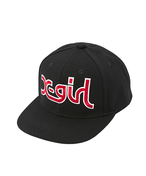 X-girl（エックスガール）の「【mini6月号掲載】MILLS LOGO CAP（キャップ・レディース・ホワイト/ブラック/レッド/ブルー/ネイビー・ONE SIZE）」の3枚目の写真