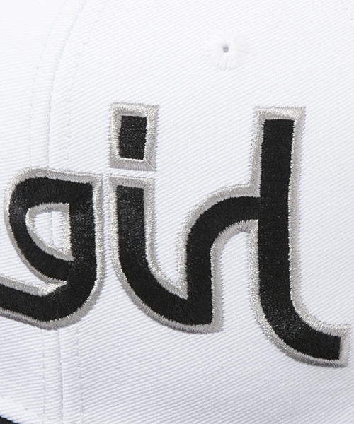 X-girl（エックスガール）の「【mini6月号掲載】MILLS LOGO CAP（キャップ・レディース・ホワイト/ブラック/レッド/ブルー/ネイビー・ONE SIZE）」の12枚目の写真