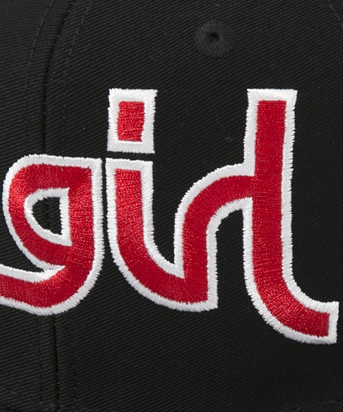 X-girl（エックスガール）の「【mini6月号掲載】MILLS LOGO CAP（キャップ・レディース・ホワイト/ブラック/レッド/ブルー/ネイビー・ONE SIZE）」の8枚目の写真