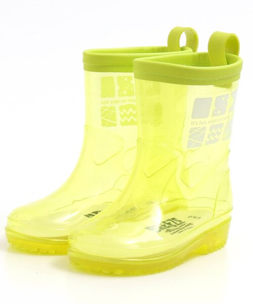 BREEZE（ブリーズ）の「透明3柄レインシューズ（レインシューズ・キッズ・ホワイト/ライム/オフホワイト・18/15 /14/16/17/19）」の3枚目の写真