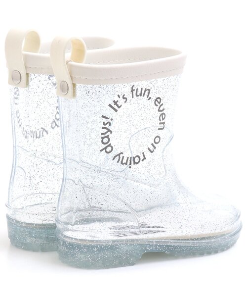 BREEZE（ブリーズ）の「透明3柄レインシューズ（レインシューズ・キッズ・ホワイト/ライム/オフホワイト・18/15 /14/16/17/19）」の4枚目の写真