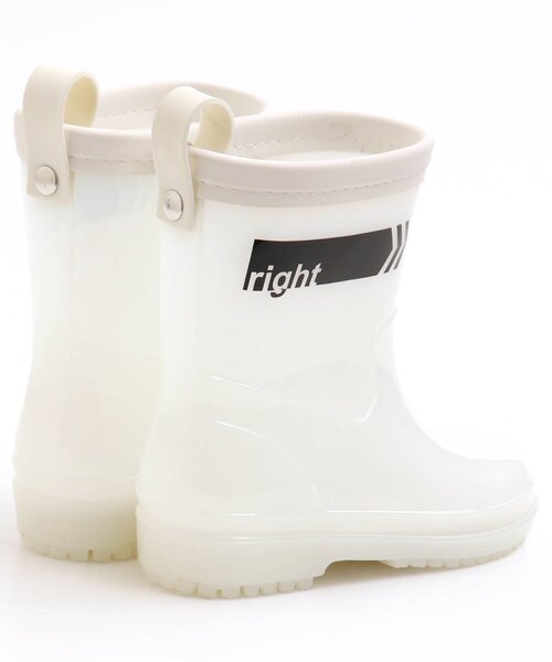 BREEZE（ブリーズ）の「透明3柄レインシューズ（レインシューズ・キッズ・ホワイト/ライム/オフホワイト・18/15 /14/16/17/19）」の9枚目の写真