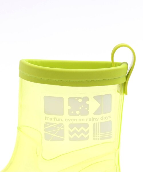 BREEZE（ブリーズ）の「透明3柄レインシューズ（レインシューズ・キッズ・ホワイト/ライム/オフホワイト・18/15 /14/16/17/19）」の10枚目の写真