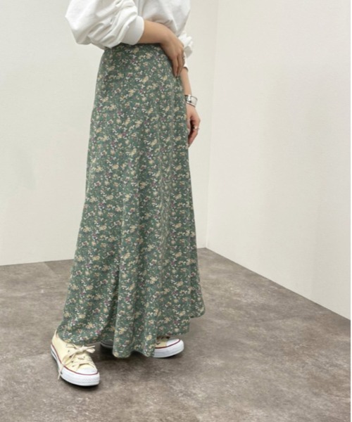 apres jour mignon（アプレジュールミニョン）の「花柄マーメイドスカート【ZOZOTOWN限定アイテム】（スカート・レディース・ダークブラウン/グリーン系その他/ブラック系その他・フリー/X-LARGE）」の17枚目の写真