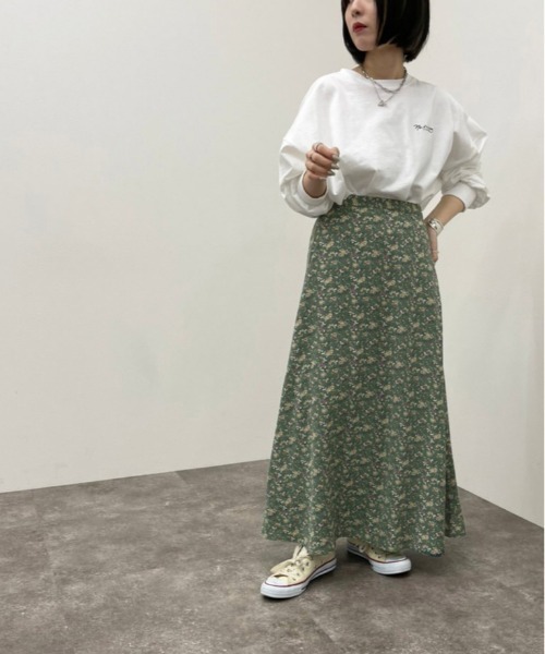 apres jour mignon（アプレジュールミニョン）の「花柄マーメイドスカート【ZOZOTOWN限定アイテム】（スカート・レディース・ダークブラウン/グリーン系その他/ブラック系その他・フリー/X-LARGE）」の20枚目の写真