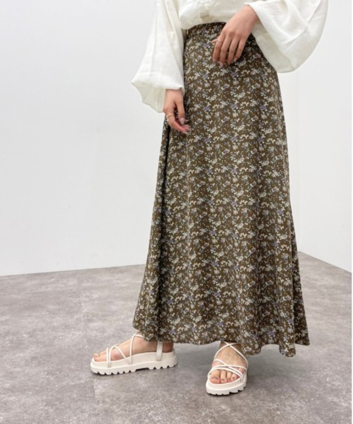 apres jour mignon（アプレジュールミニョン）の「花柄マーメイドスカート【ZOZOTOWN限定アイテム】（スカート・レディース・ダークブラウン/グリーン系その他/ブラック系その他・フリー/X-LARGE）」の9枚目の写真
