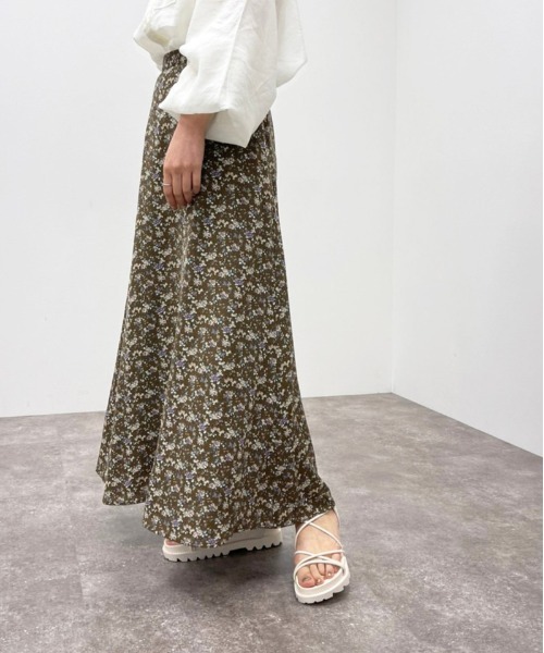 apres jour mignon（アプレジュールミニョン）の「花柄マーメイドスカート【ZOZOTOWN限定アイテム】（スカート・レディース・ダークブラウン/グリーン系その他/ブラック系その他・フリー/X-LARGE）」の11枚目の写真