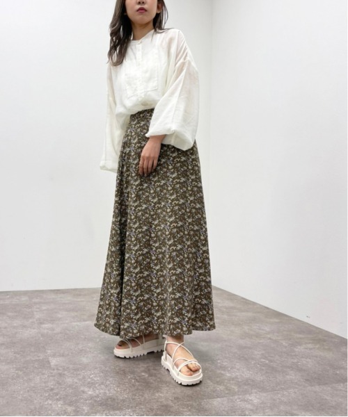 apres jour mignon（アプレジュールミニョン）の「花柄マーメイドスカート【ZOZOTOWN限定アイテム】（スカート・レディース・ダークブラウン/グリーン系その他/ブラック系その他・フリー/X-LARGE）」の12枚目の写真