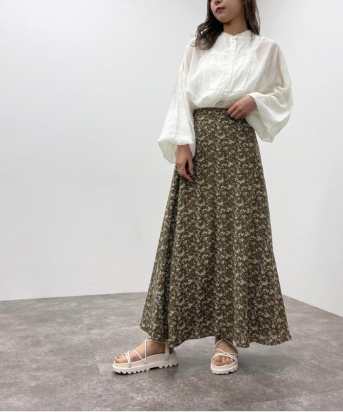 apres jour mignon（アプレジュールミニョン）の「花柄マーメイドスカート【ZOZOTOWN限定アイテム】（スカート・レディース・ダークブラウン/グリーン系その他/ブラック系その他・フリー/X-LARGE）」の13枚目の写真
