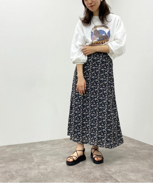 apres jour mignon（アプレジュールミニョン）の「花柄マーメイドスカート【ZOZOTOWN限定アイテム】（スカート・レディース・ダークブラウン/グリーン系その他/ブラック系その他・フリー/X-LARGE）」の8枚目の写真