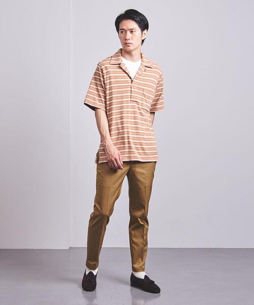Camoshita（カモシタ）の「＜Camoshita UNITED ARROWS（カモシタ ユナイテッドアローズ）＞ マルチ ボーダー オープン シャツ（シャツ/ブラウス・メンズ・ブラウン/ロイヤルブルー・SMALL/MEDIUM/LARGE）」の5枚目の写真