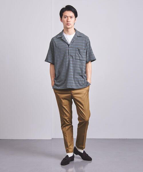 Camoshita（カモシタ）の「＜Camoshita UNITED ARROWS（カモシタ ユナイテッドアローズ）＞ マルチ ボーダー オープン シャツ（シャツ/ブラウス・メンズ・ブラウン/ロイヤルブルー・SMALL/MEDIUM/LARGE）」の7枚目の写真