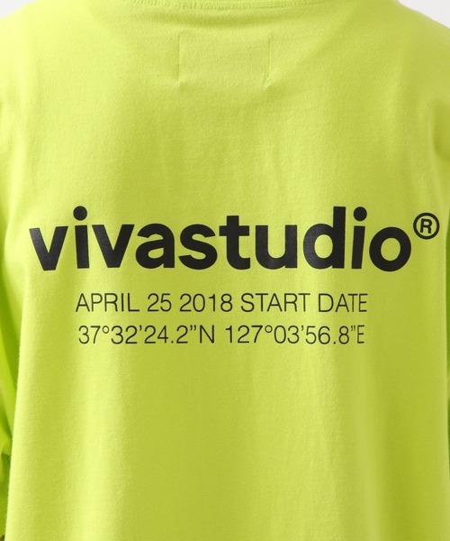 VIVASTUDIO(ビバスタジオ)の「vivastudio/LOCATION TEE 2943094(Tシャツ/カットソー・メンズ・ライトグレー/ブラック/ライトグリーン/ホワイト/ライトブルー/ブルー・MEDIUM/SMALL/X-LARGE/LARGE)」の10枚目の写真