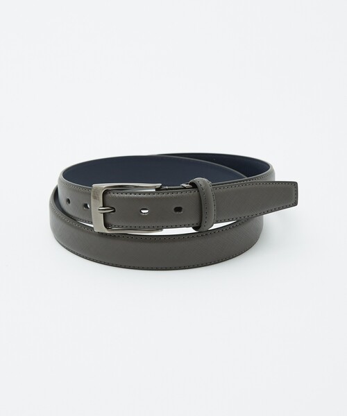 ABAHOUSE GRAY(アバハウスグレイ)の「【定番】サフィアーノレザーベルト(ベルト・メンズ・ブラウン/ブラック/グレー/ネイビー・フリー)」の2枚目の写真